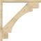 Ekena Millwork Merced Block Rough Sawn Bracket w/ Offset Brace, Douglas Fir, 4"W x 40"D x 40"H BKT0402X40X40MRC05RDF - alternate 3